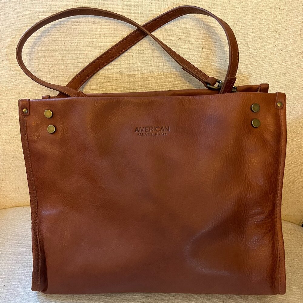 American Leather Co. Lenox Triple Entry Satchel